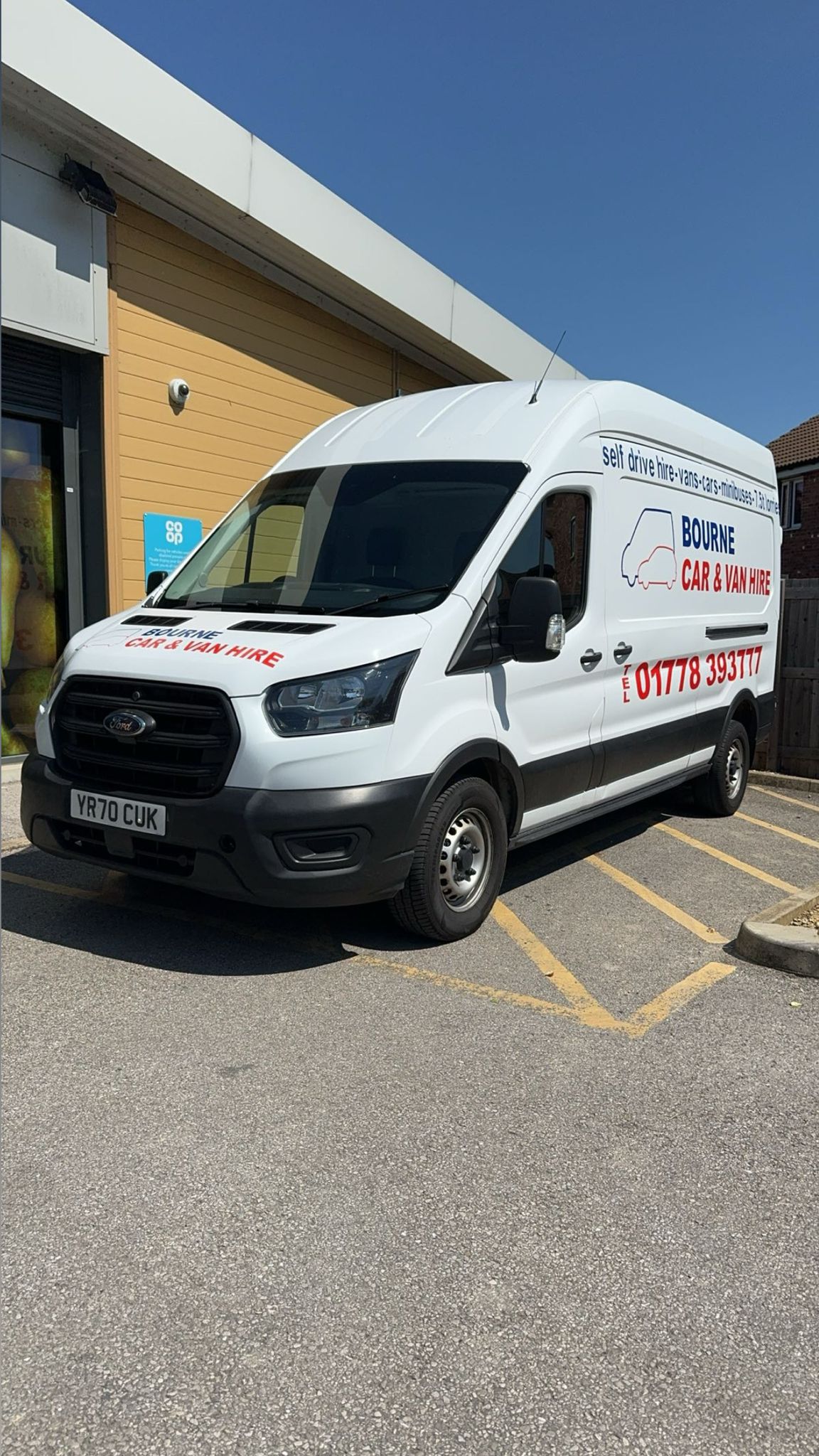 Bourne Car & Van Hire fleet vehicle